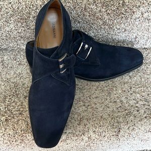 Magnani blue suede shoes